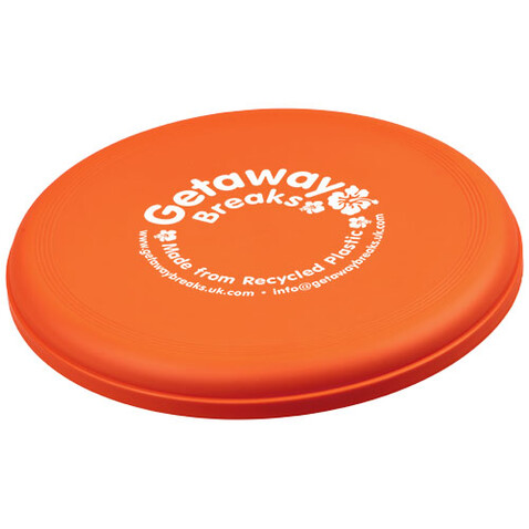 Orbit Frisbee aus recyceltem Kunststoff, orange bedrucken, Art.-Nr. 12702931