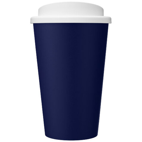 Americano® Eco 350 ml recycelter Becher, blau, weiss bedrucken, Art.-Nr. 21042226