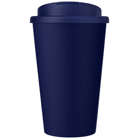 Americano® Eco 350 ml recycelter Becher mit auslaufsicherem Deckel, blau bedrucken, Art.-Nr. 21042505 Americano® Eco 350 ml recycelter Becher mit auslaufsicherem Deckel, blau bedrucken, Art.-Nr. 21042505