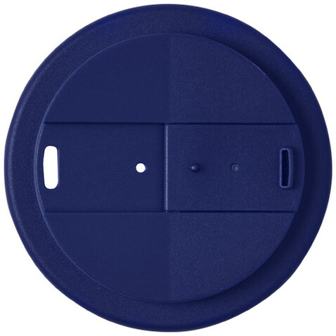 Americano® Eco 350 ml recycelter Becher mit auslaufsicherem Deckel, blau bedrucken, Art.-Nr. 21042505 Americano® Eco 350 ml recycelter Becher mit auslaufsicherem Deckel, blau bedrucken, Art.-Nr. 21042505