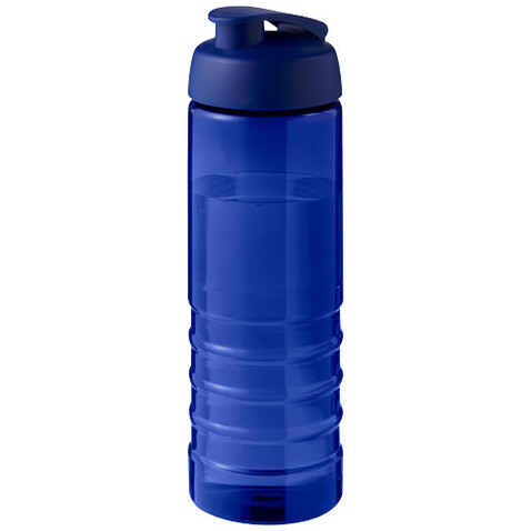 H2O Active® Eco Treble 750 ml Sportflasche mit Stülpdeckel, blau, blau bedrucken, Art.-Nr. 21047905