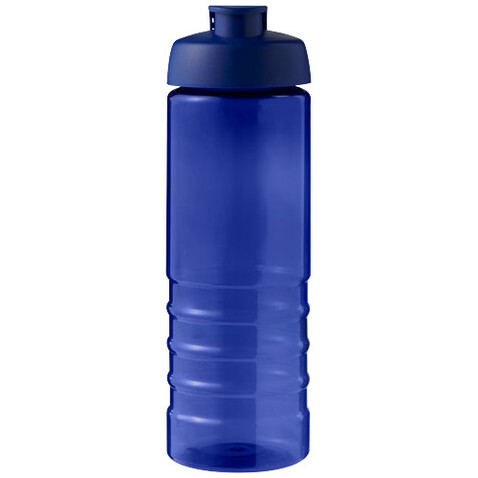 H2O Active® Eco Treble 750 ml Sportflasche mit Stülpdeckel, blau, blau bedrucken, Art.-Nr. 21047905