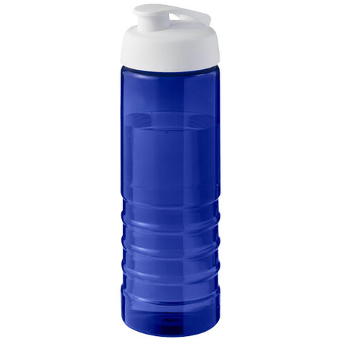 H2O Active® Eco Treble 750 ml Sportflasche mit Stülpdeckel, blau, weiss bedrucken, Art.-Nr. 21047907