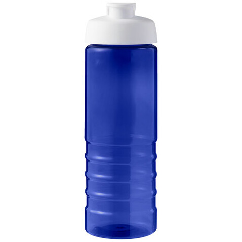 H2O Active® Eco Treble 750 ml Sportflasche mit Stülpdeckel, blau, weiss bedrucken, Art.-Nr. 21047907