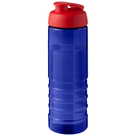 H2O Active® Eco Treble 750 ml Sportflasche mit Stülpdeckel, blau, rot bedrucken, Art.-Nr. 21047908