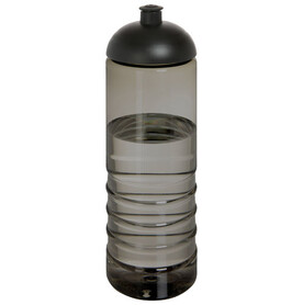 H2O Active® Eco Treble 750 ml Sportflasche mit Stülpdeckel, kohle, schwarz bedrucken, Art.-Nr. 21048000