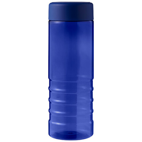 H2O Active® Eco Treble 750 ml Sportflasche mit Drehdeckel, blau, blau bedrucken, Art.-Nr. 21048102