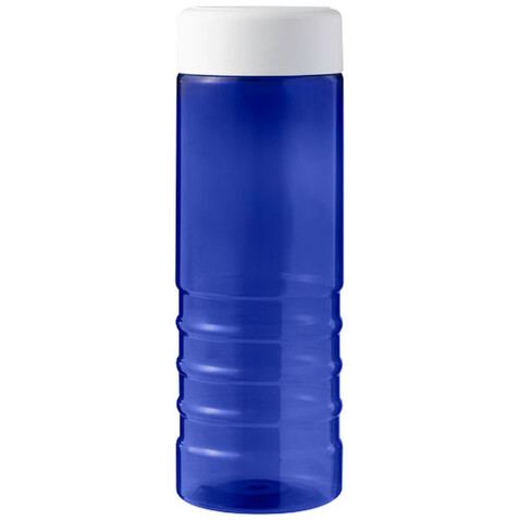 H2O Active® Eco Treble 750 ml Sportflasche mit Drehdeckel, blau, weiss bedrucken, Art.-Nr. 21048103