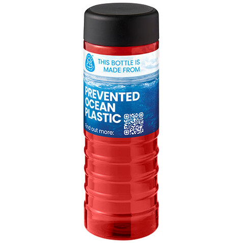 H2O Active® Eco Treble 750 ml Sportflasche mit Drehdeckel, rot, schwarz bedrucken, Art.-Nr. 21048105 H2O Active® Eco Treble 750 ml Sportflasche mit Drehdeckel, rot, schwarz bedrucken, Art.-Nr. 21048105