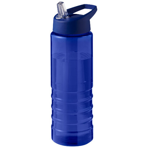 H2O Active® Eco Treble 750 ml Sportflasche mit Stülpdeckel, blau, blau bedrucken, Art.-Nr. 21048203