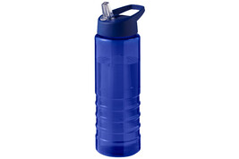H2O Active® Eco Treble 750 ml Sportflasche mit Stülpdeckel, blau, blau bedrucken, Art.-Nr. 21048203