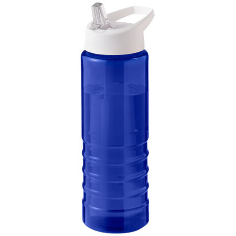 H2O Active® Eco Treble 750 ml Sportflasche mit Stülpdeckel, blau, weiss bedrucken, Art.-Nr. 21048204