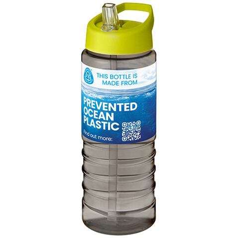 H2O Active® Eco Treble 750 ml Sportflasche mit Stülpdeckel, kohle, limone bedrucken, Art.-Nr. 21048209 H2O Active® Eco Treble 750 ml Sportflasche mit Stülpdeckel, kohle, limone bedrucken, Art.-Nr. 21048209