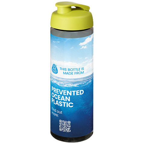 H2O Active® Eco Vibe 850 ml Sportflasche mit Klappdeckel, kohle, limone bedrucken, Art.-Nr. 21048302 H2O Active® Eco Vibe 850 ml Sportflasche mit Klappdeckel, kohle, limone bedrucken, Art.-Nr. 21048302