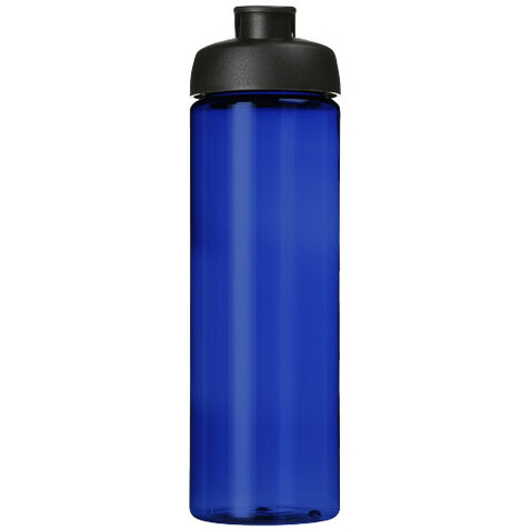 H2O Active® Eco Vibe 850 ml Sportflasche mit Klappdeckel, blau, schwarz bedrucken, Art.-Nr. 21048306