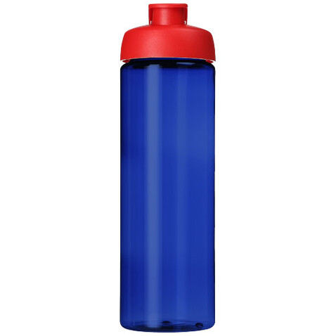 H2O Active® Eco Vibe 850 ml Sportflasche mit Klappdeckel, blau, rot bedrucken, Art.-Nr. 21048308