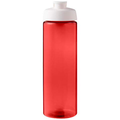 H2O Active® Eco Vibe 850 ml Sportflasche mit Klappdeckel, rot, weiss bedrucken, Art.-Nr. 21048309
