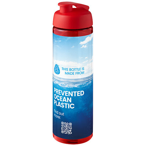 H2O Active® Eco Vibe 850 ml Sportflasche mit Klappdeckel, rot, rot bedrucken, Art.-Nr. 21048310 H2O Active® Eco Vibe 850 ml Sportflasche mit Klappdeckel, rot, rot bedrucken, Art.-Nr. 21048310