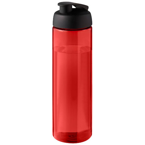 H2O Active® Eco Vibe 850 ml Sportflasche mit Klappdeckel, rot, schwarz bedrucken, Art.-Nr. 21048311
