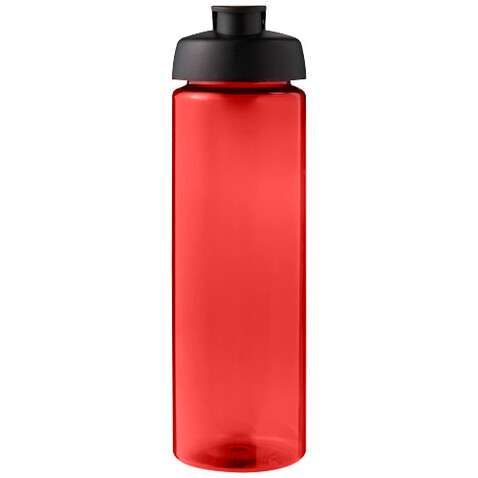 H2O Active® Eco Vibe 850 ml Sportflasche mit Klappdeckel, rot, schwarz bedrucken, Art.-Nr. 21048311