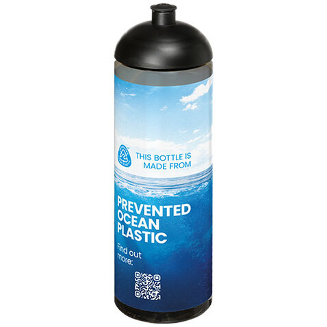 H2O Active® Eco Vibe 850 ml Sportflasche mit Stülpdeckel, kohle, schwarz bedrucken, Art.-Nr. 21048400