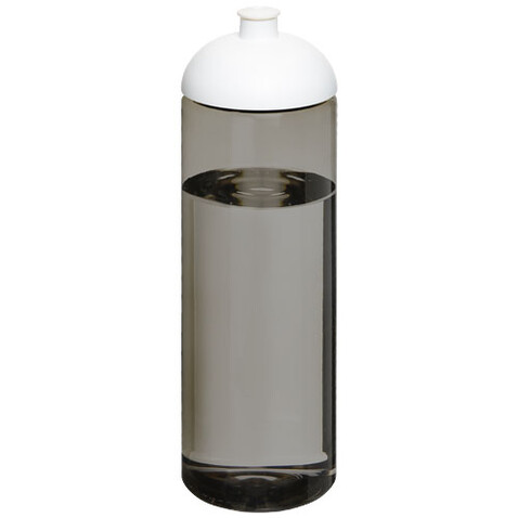 H2O Active® Eco Vibe 850 ml Sportflasche mit Stülpdeckel, kohle, weiss bedrucken, Art.-Nr. 21048401