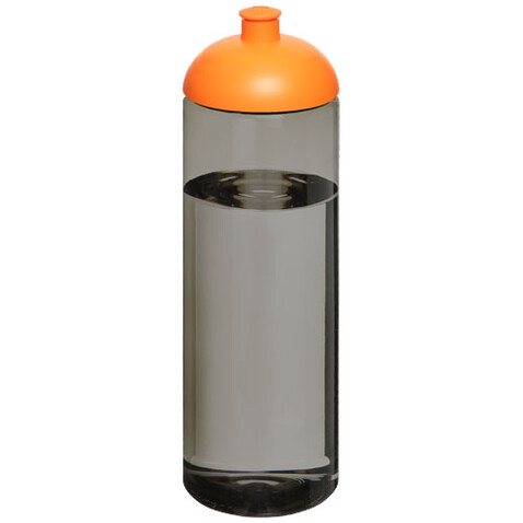 H2O Active® Eco Vibe 850 ml Sportflasche mit Stülpdeckel, kohle, orange bedrucken, Art.-Nr. 21048402