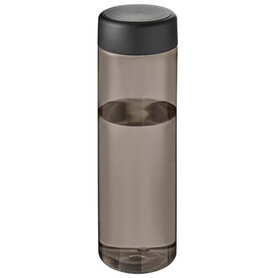 H2O Active® Eco Vibe 850 ml Wasserflasche mit Drehdeckel, kohle, schwarz bedrucken, Art.-Nr. 21048500