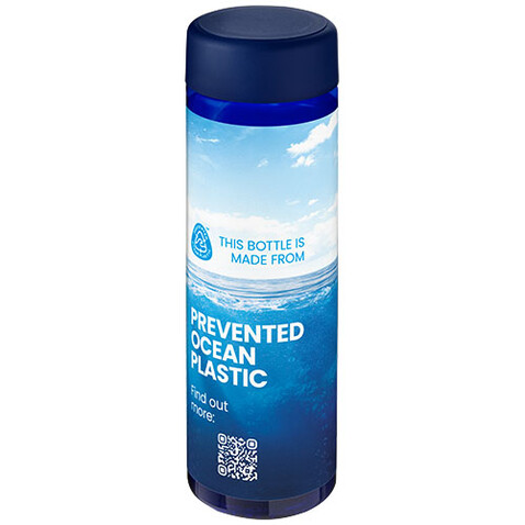 H2O Active® Eco Vibe 850 ml Wasserflasche mit Drehdeckel, blau, blau bedrucken, Art.-Nr. 21048502