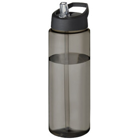 H2O Active® Eco Vibe 850 ml Sportflasche mit Ausgussdeckel, kohle, schwarz bedrucken, Art.-Nr. 21048600