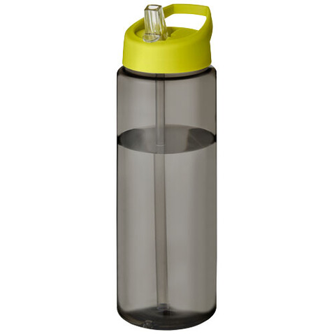 H2O Active® Eco Vibe 850 ml Sportflasche mit Ausgussdeckel, kohle, limone bedrucken, Art.-Nr. 21048603