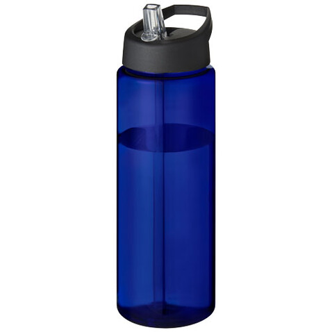 H2O Active® Eco Vibe 850 ml Sportflasche mit Ausgussdeckel, blau, schwarz bedrucken, Art.-Nr. 21048606