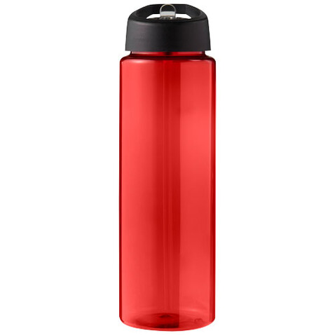 H2O Active® Eco Vibe 850 ml Sportflasche mit Ausgussdeckel, rot, schwarz bedrucken, Art.-Nr. 21048608