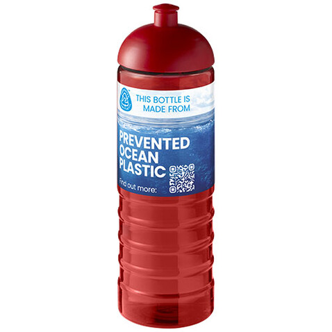 H2O Active® Eco Treble 750 ml Sportflasche mit Stülpdeckel, rot, rot bedrucken, Art.-Nr. 21048021 H2O Active® Eco Treble 750 ml Sportflasche mit Stülpdeckel, rot, rot bedrucken, Art.-Nr. 21048021