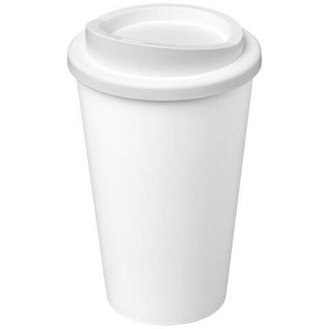 Americano® Eco 350 ml recycelter Becher, weiss bedrucken, Art.-Nr. 21042291
