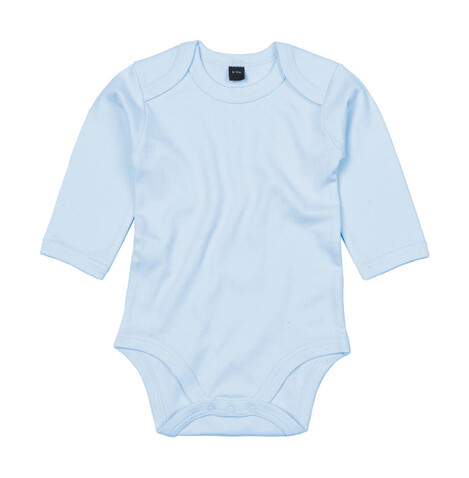 BabyBugz Baby long Sleeve Bodysuit, Dusty Blue, 3-6 bedrucken, Art.-Nr. 015473112