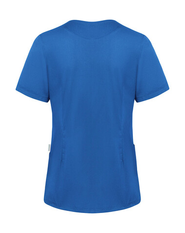 Karlowsky Ladies` Slip-on Tunic Essential Short Sl., Emerald Green, XS bedrucken, Art.-Nr. 029675012