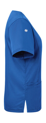 Karlowsky Ladies` Slip-on Tunic Essential Short Sl., Emerald Green, L bedrucken, Art.-Nr. 029675015