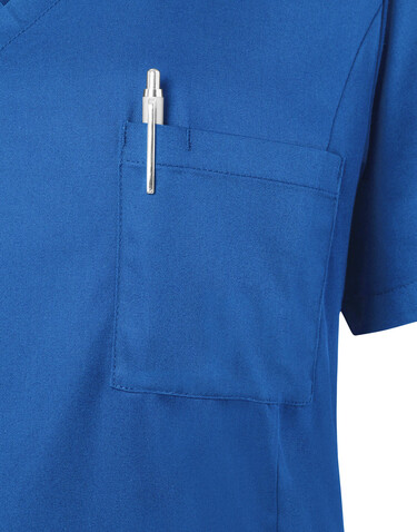Karlowsky Ladies` Slip-on Tunic Essential Short Sl., Emerald Green, XS bedrucken, Art.-Nr. 029675012