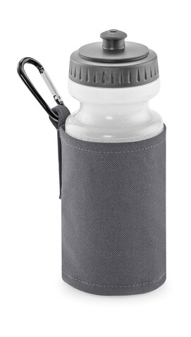 Quadra Water Bottle And Holder, Graphite Grey, One Size bedrucken, Art.-Nr. 046301310