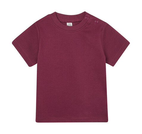 BabyBugz Baby T-Shirt, Burgundy, 12-18 bedrucken, Art.-Nr. 047474484