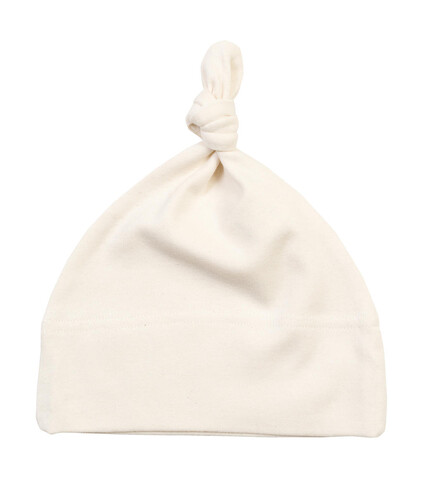 BabyBugz Baby 1 Knot Hat, Organic Natural, One Size bedrucken, Art.-Nr. 054470080