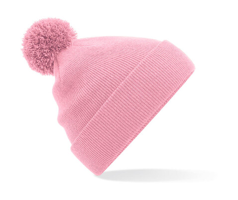 Beechfield Original Pom Pom Beanie, Dusky Pink, One Size bedrucken, Art.-Nr. 056694270