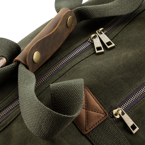 Quadra Heritage Waxed Canvas Holdall, Desert Sand, One Size bedrucken, Art.-Nr. 078307420