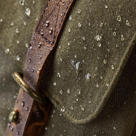 Quadra Heritage Waxed Canvas Messenger, Desert Sand, One Size bedrucken, Art.-Nr. 080307420