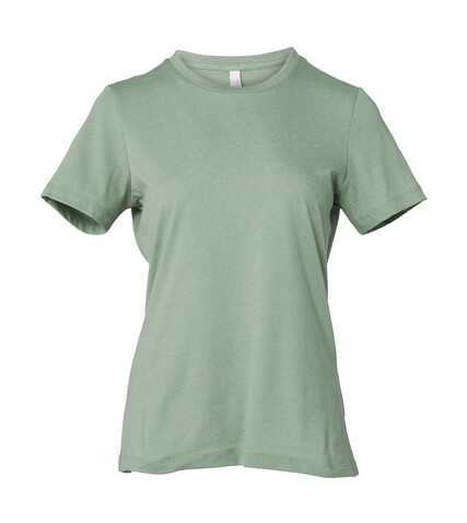 Bella Women`s Relaxed CVC Jersey Short Sleeve Tee, Heather Sage, M bedrucken, Art.-Nr. 095065394