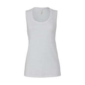 Bella Flowy Scoop Muscle Tank Top, White Marble, L bedrucken, Art.-Nr. 167060025