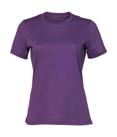 Bella Women`s Relaxed Jersey Short Sleeve Tee, Royal Purple, M bedrucken, Art.-Nr. 194063414