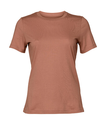 Bella Women`s Relaxed Jersey Short Sleeve Tee, Terracotta, S bedrucken, Art.-Nr. 194064403