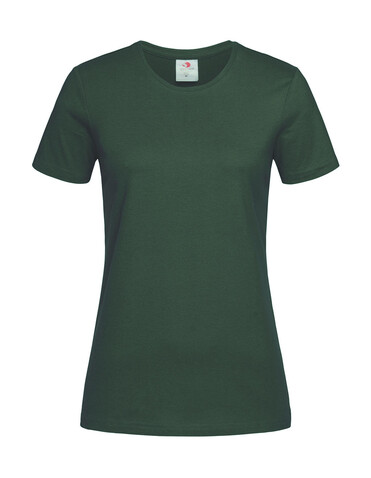 Stedman Classic-T Fitted Women, Bottle Green, M bedrucken, Art.-Nr. 196055404